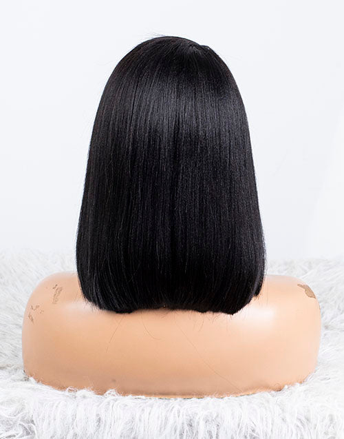 Clearance - 13x6" Lace Front Wig Indian Hair 160% Density - 12" Yaki Size 1 - MTY-3340