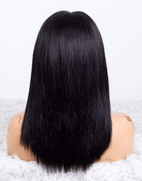 Clearance - 13x6" Indian Hair 160% Density - 14 Inch Yaki Size 1 - MT-3636