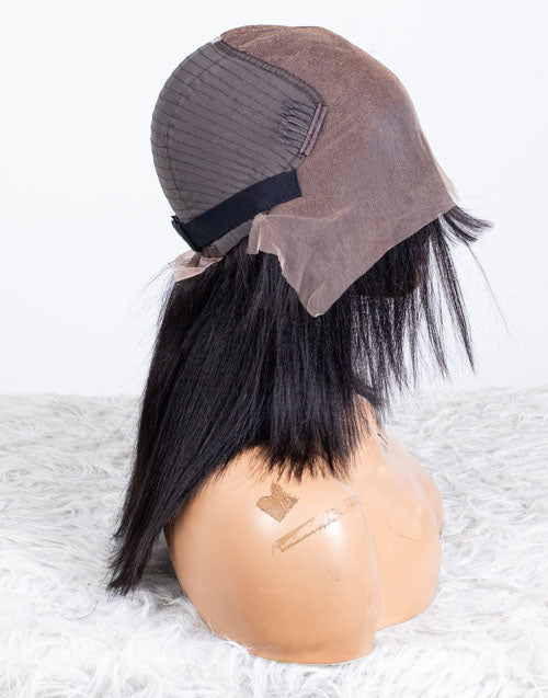 Clearance - 13x6" Indian Hair 160% Density - 14 Inch Yaki Size 1 - MT-3636