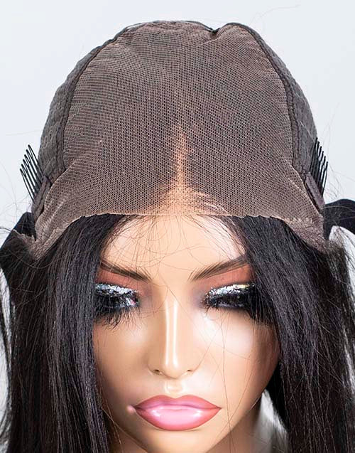 Clearance - 13x6" Lace Front Wig Indian Hair - 10" Yaki Size 1 - MTY-3512