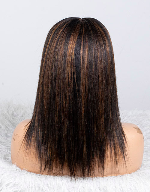 Clearance - 13x6"  Lace Front Wig Malaysian Hair - 10" Yaki Size 1- MTY-2350