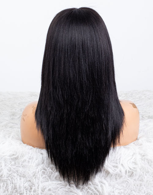 Clearance - 13x6" Indian Hair 160% Density - 16 Inch Yaki Size 2 - MTY-4405