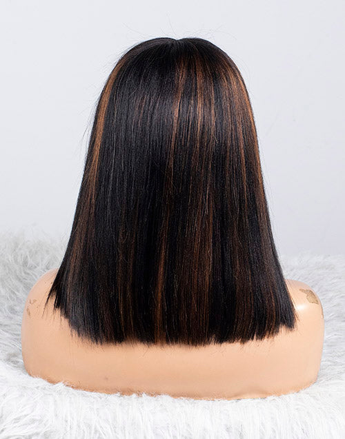 Clearance - 13x6 Lace Front Wig Indian Hair - 12" Yaki Size 1 - MTY-2347