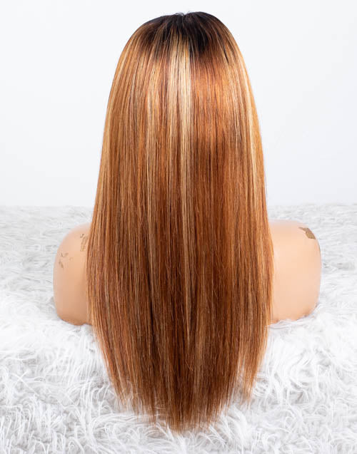 Clearance - 5x5" Closure Wig Indian Hair - 16" Silky Size Average - MTY-4411