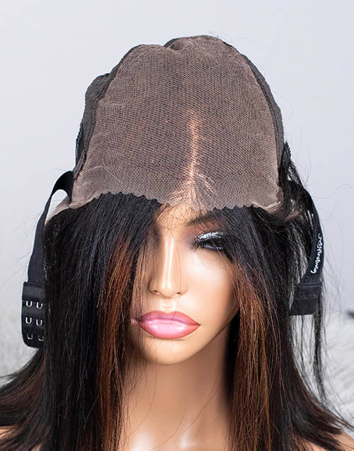 Clearance - 13x6 Lace Front Wig Indian Hair - 12" Yaki Size 1 - MTY-2347