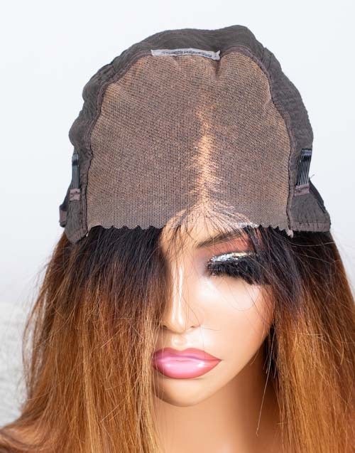 Clearance - 5x5" Closure Wig Indian Hair - 16" Silky Size Average - MTY-4411