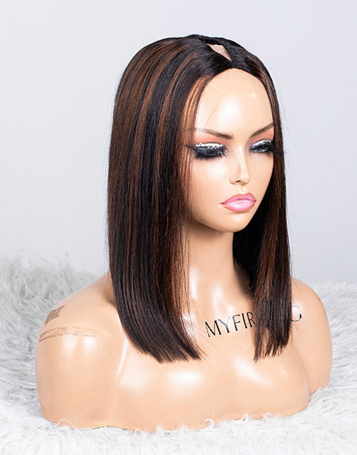 Clearance - V-Part Wig Indian Hair - 14" Silky Size 1 - MTY-2339