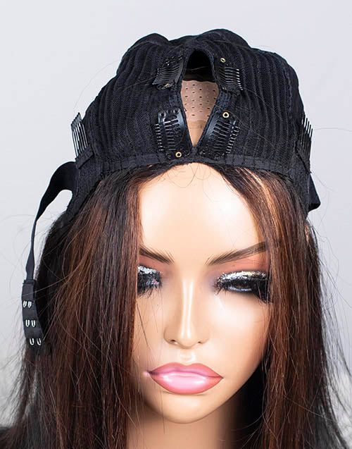 Clearance - V-Part Wig Indian Hair - 14" Silky Size 1 - MTY-2339