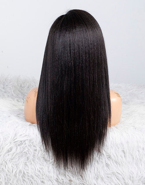 Clearance - 13*4" Lace Wig Indian Hair - 16" Kinky Straight Size 1 - MTY-2382
