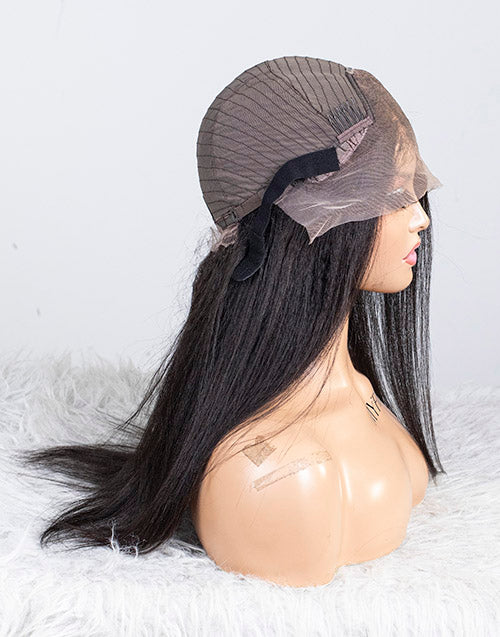 Clearance - 13*4" Lace Wig Indian Hair - 16" Kinky Straight Size 1 - MTY-2382
