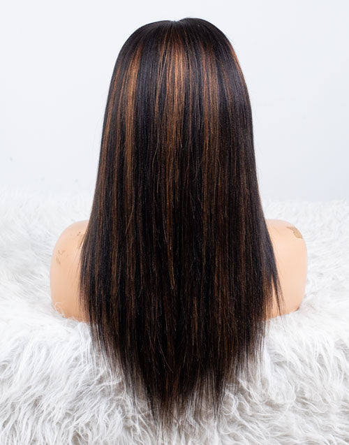 Clearance - 13x6" Lace Front Wig Indian Hair - 14" Yaki Size 1 - MTY-1710