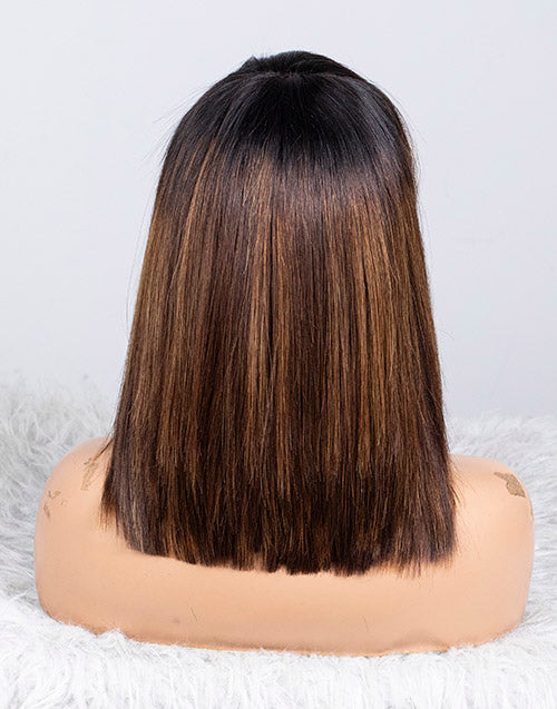 Clearance - 13x4"  Lace Front Wig Malaysian Hair - 14" Silky Size 1- MTY-2375