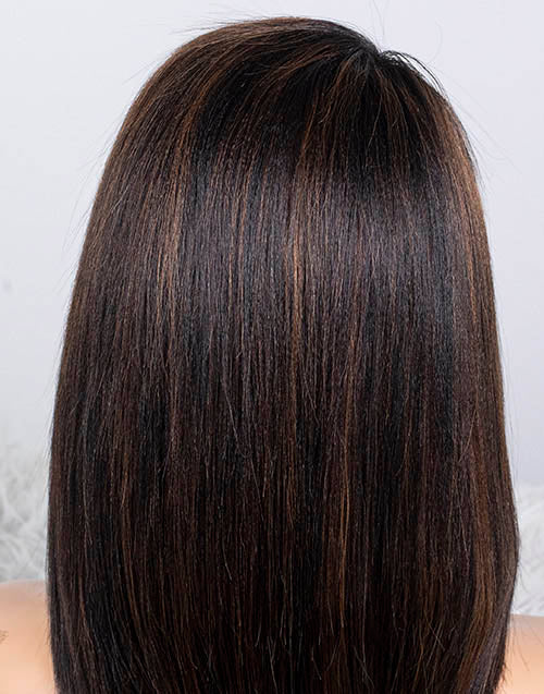 Clearance - 13x4" Lace Wig Indian Hair - 12 Inch Yaki Size 1 - MTY-2384
