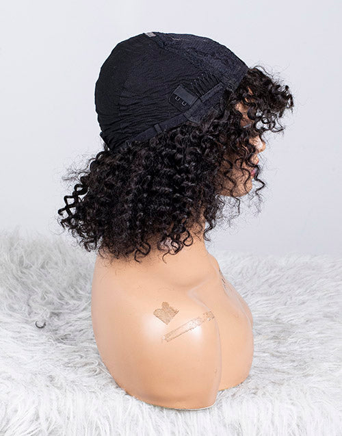 Clearance - Scalp Top Wig Indian Hair - 12"  Curly Size 1- MTY-2385