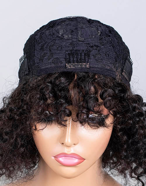 Clearance - Scalp Top Wig Indian Hair - 12"  Curly Size 1- MTY-2385