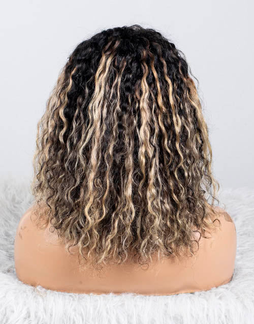 Clearance - 13x6"  Lace Front Wig Malaysian Hair - 12"  Curly Size 1- MTY-2349