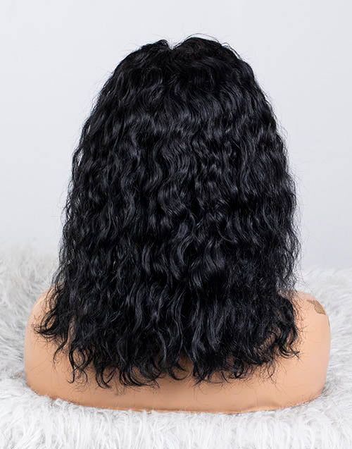 Clearance - 13x4"lace front wig Indian Hair - 14"  Curly Size 1- MTY-2374