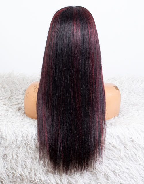 Clearance - 13x6" Indian Hair 160% Density - 18" Yaki Size 1 - MTY-4783