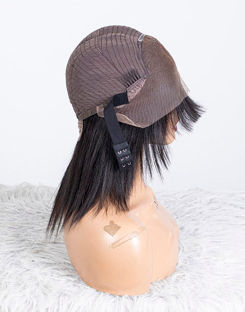 Clearance - 13x4" Lace Front Wig Indian Hair - 10" Yaki Size 1 - MTY-3557