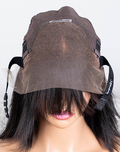 Clearance - 13x4" Lace Front Wig Indian Hair - 10" Yaki Size 1 - MTY-3557