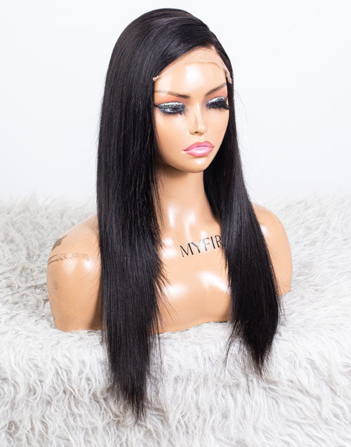 Clearance - 5x5" Closure Wig Indian Hair - 18" Silky Size Average - MTY-4770