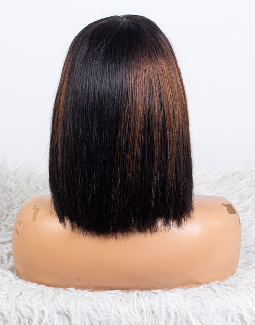 Clearance - 5x5" Closure Wig Indian Hair - 10" Silky Size Average - MTY-4785