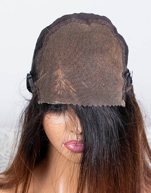 Clearance - 5x5" Closure Wig Indian Hair - 16" Silky Size Average - MTY-3570