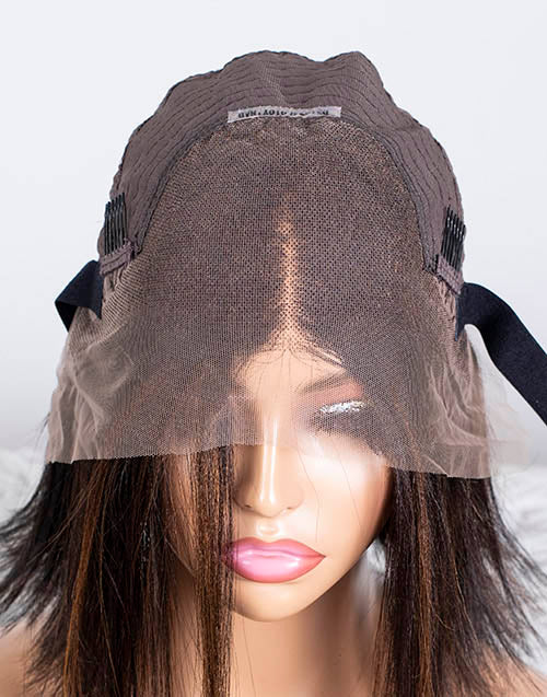 Clearance - 13x4" Lace Front Wig Indian Hair - 10" Yaki Size 1 - MTY-3572