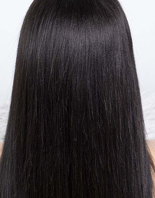 Clearance - 5x5" Closure Wig Indian Hair - 16" Yaki Size 1 - MTY-3800