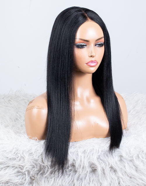 Clearance - 13x6" Lace Front Wig Indian Hair - 16" Yaki Size 1 - MTY-1805