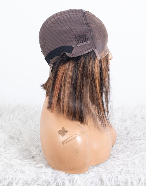 Clearance - 5x5" Closure Wig Indian Hair - 10" Silky Size Average - MTY-4811