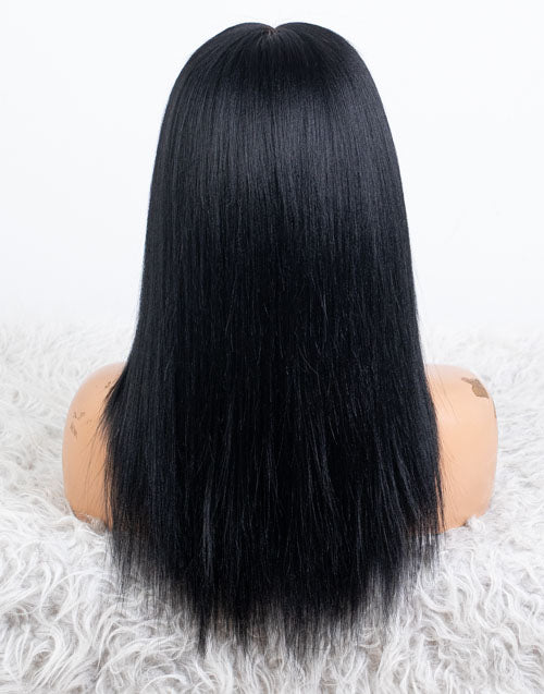 Clearance - 13x6" Indian Hair 160% Density - 14" Yaki Size 1 - MTY-4810