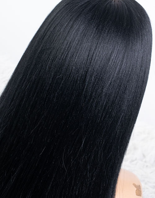 Clearance - 13x6" Indian Hair 160% Density - 14" Yaki Size 1 - MTY-4810