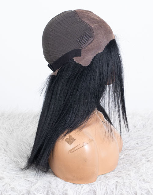 Clearance - 13x6" Indian Hair 160% Density - 14" Yaki Size 1 - MTY-4810