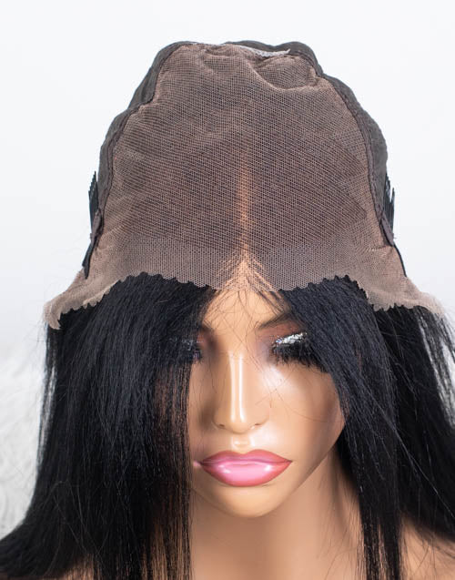 Clearance - 13x6" Indian Hair 160% Density - 14" Yaki Size 1 - MTY-4810