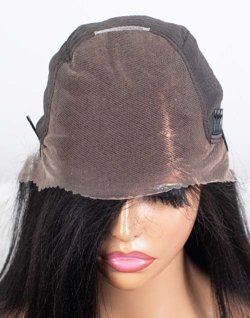 Clearance - 13x6" Indian Hair 160% Density - 16" Yaki Size 2 - MTY-4822