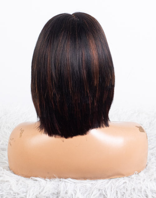 Clearance - 5x5" Closure Wig Indian Hair - 10" Silky Size Average - MTY-4792