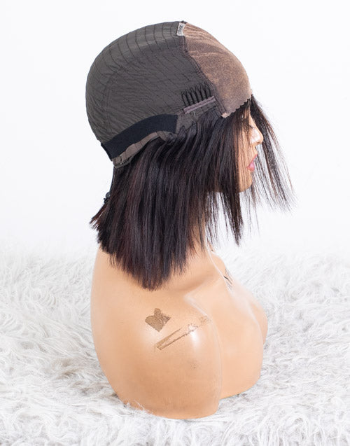 Clearance - 5x5" Closure Wig Indian Hair - 10" Silky Size Average - MTY-4792