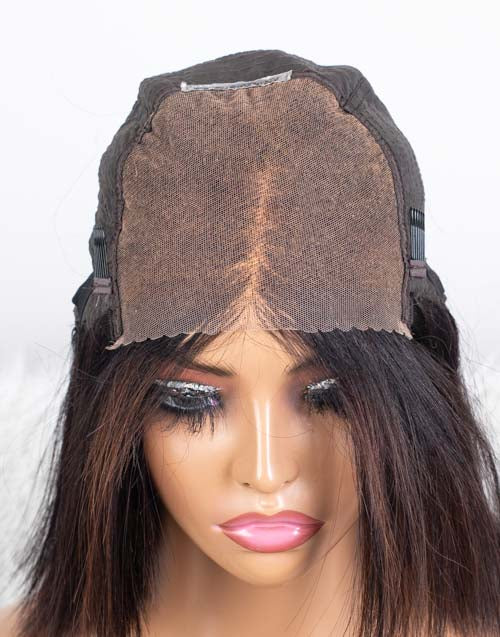 Clearance - 5x5" Closure Wig Indian Hair - 10" Silky Size Average - MTY-4792