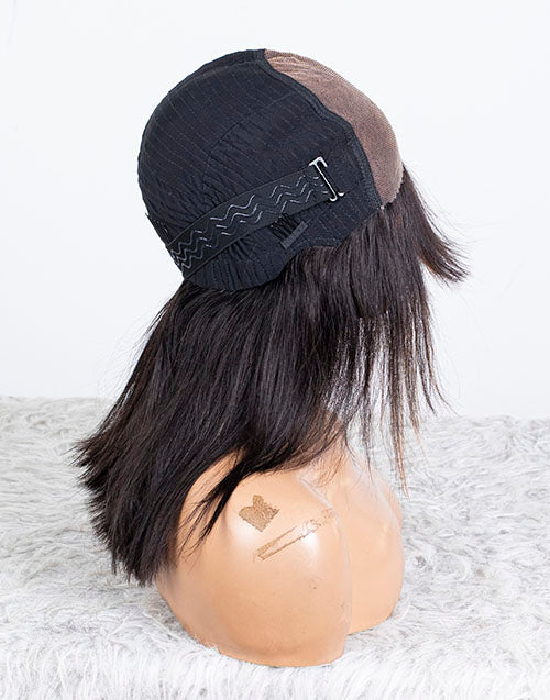 Clearance - 7x5" Closure Wig Indian Hair 160% Density - 14" Silky Size Average - MTY-4500