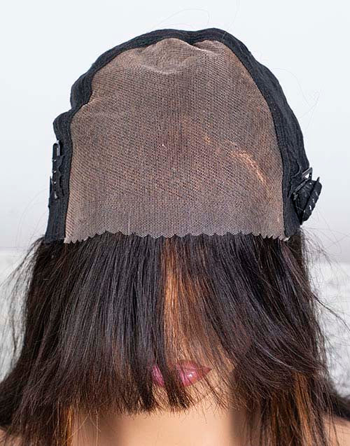 Clearance - 7x5" Closure Wig Indian Hair 160% Density - 14" Silky Size Average - MTY-4500