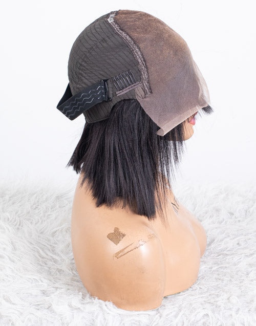 Clearance - 10x6" Closure Wig Indian Hair - 10" Yaki Size 1 - MTY-4816