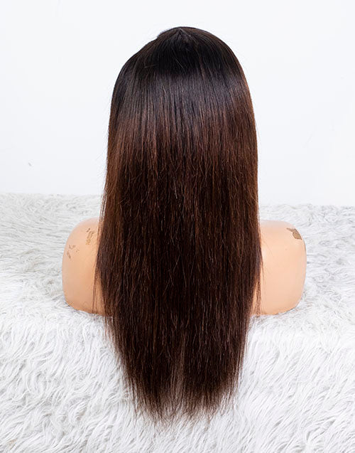 Clearance - 7x5" Closure Wig Indian Hair - 16" Silky Size Average - MTY-4538