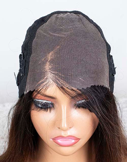 Clearance - 7x5" Closure Wig Indian Hair - 16" Silky Size Average - MTY-4538
