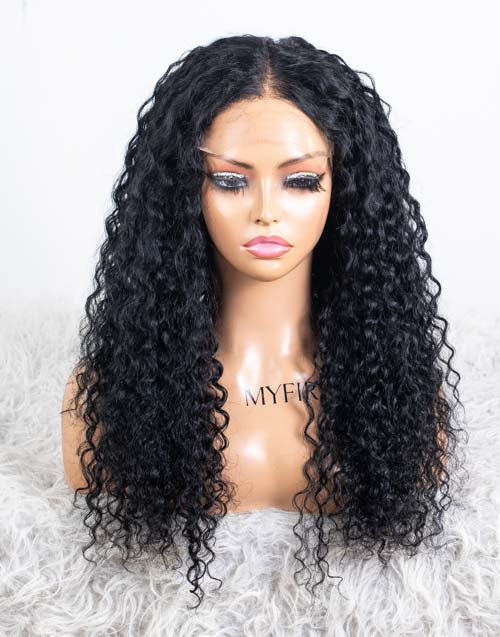 Clearance - 5x5" Closure Wig Indian Hair - 18" Silky Size Average - MTY-4798