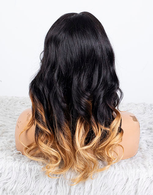 Clearance - 5x5" Closure Wig Indian Hair - 16" Silky Size Average - MTY-4505