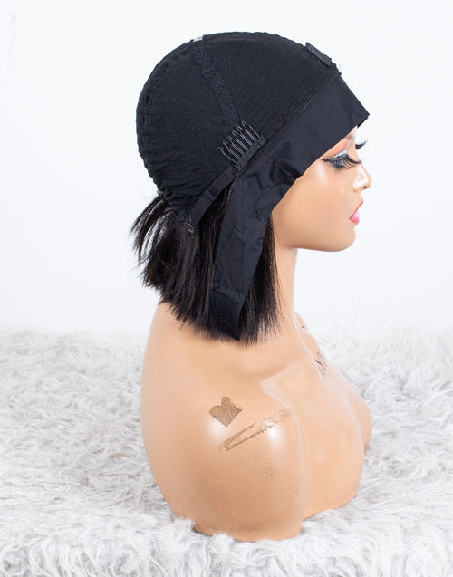 Ausverkauf - Stirnbandperücke ohne Kleber, keine Spitze, indisches Haar, 12 Zoll, seidig, Größe 1 - MHY-246