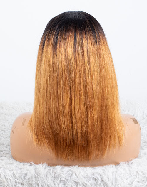 Ausverkauf - Stirnbandperücke ohne Kleber, keine Spitze, indisches Haar, 12 Zoll, seidig, Größe 1 - MHY-246