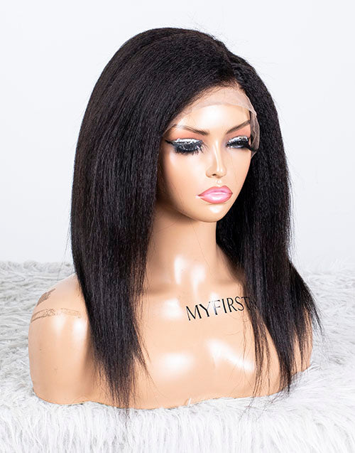 Clearance - 13x4" Lace Front Wig Indian Hair - 14" Kinky Size 1 - MTY-3774