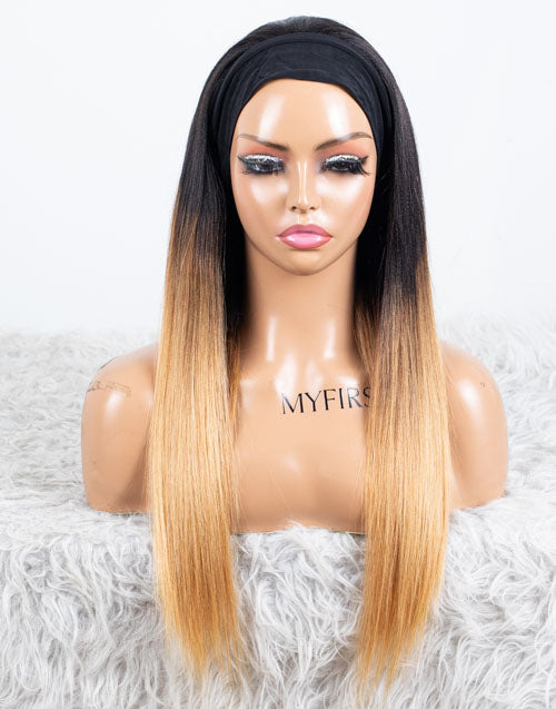 Clearance - Headband Wig Glueless No Lace Indian Hair - 20" Yaki Size 1 - MH-739